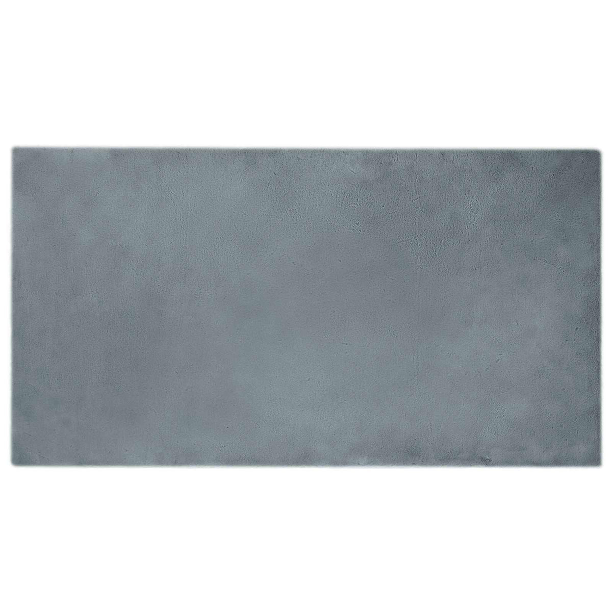 VidaXL tapis en fausse fourrure de lapin huile anthracite 60 x 110 cm polyester