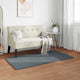 Vidaxl tapis en fausse fourrure de lapin huile anthracite 80 x 150 cm polyester