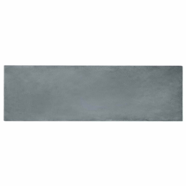 VidaXL tapis en fausse fourrure de lapin huile anthracite 80 x 250 cm polyester