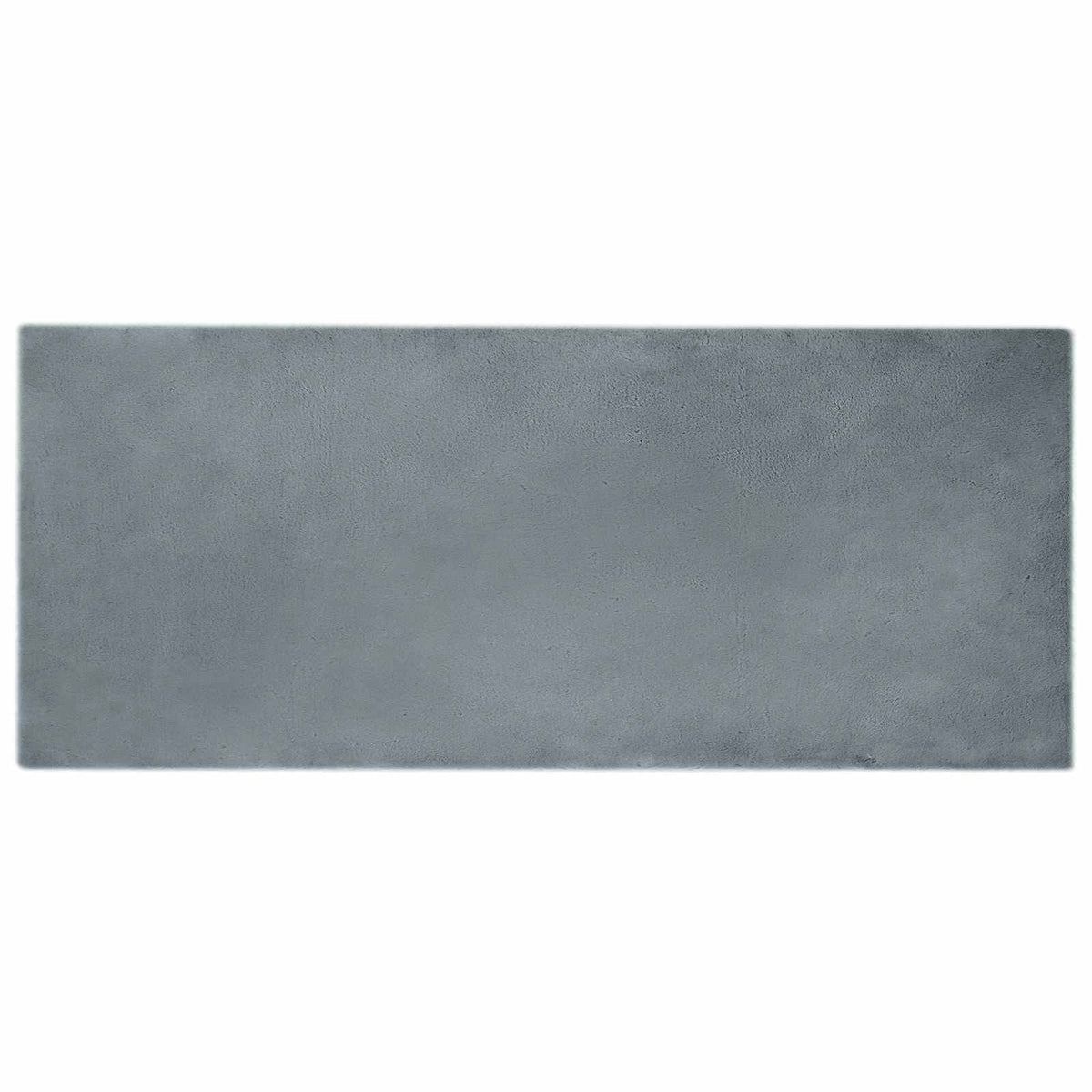 Vidaxl tapis en fausse fourrure de lapin huile anthracite 100 x 200 cm polyester