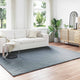 VidaXL tapis en fausse fourrure de lapin huile anthracite 200 x 280 cm polyester
