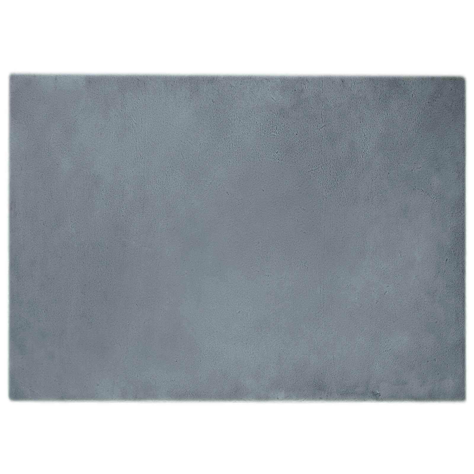 VidaXL tapis en fausse fourrure de lapin huile anthracite 200 x 280 cm polyester