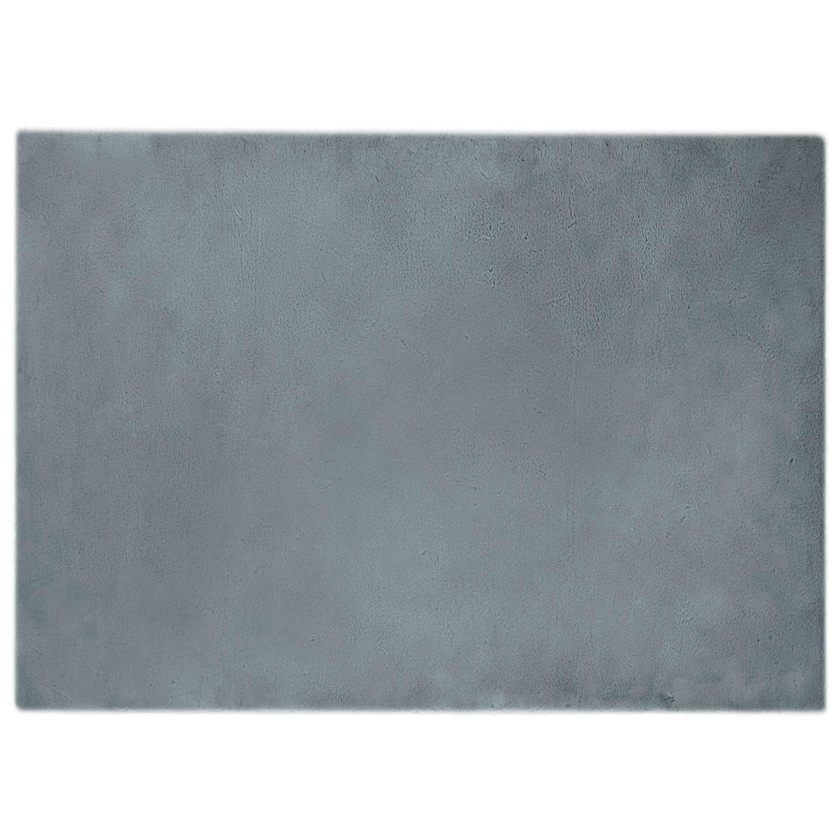VidaXL tapis en fausse fourrure de lapin huile anthracite 240 x 340 cm polyester