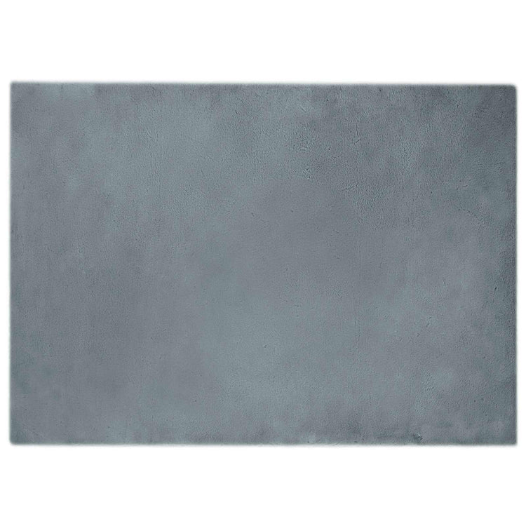 VidaXL tapis en fausse fourrure de lapin huile anthracite 240 x 340 cm polyester