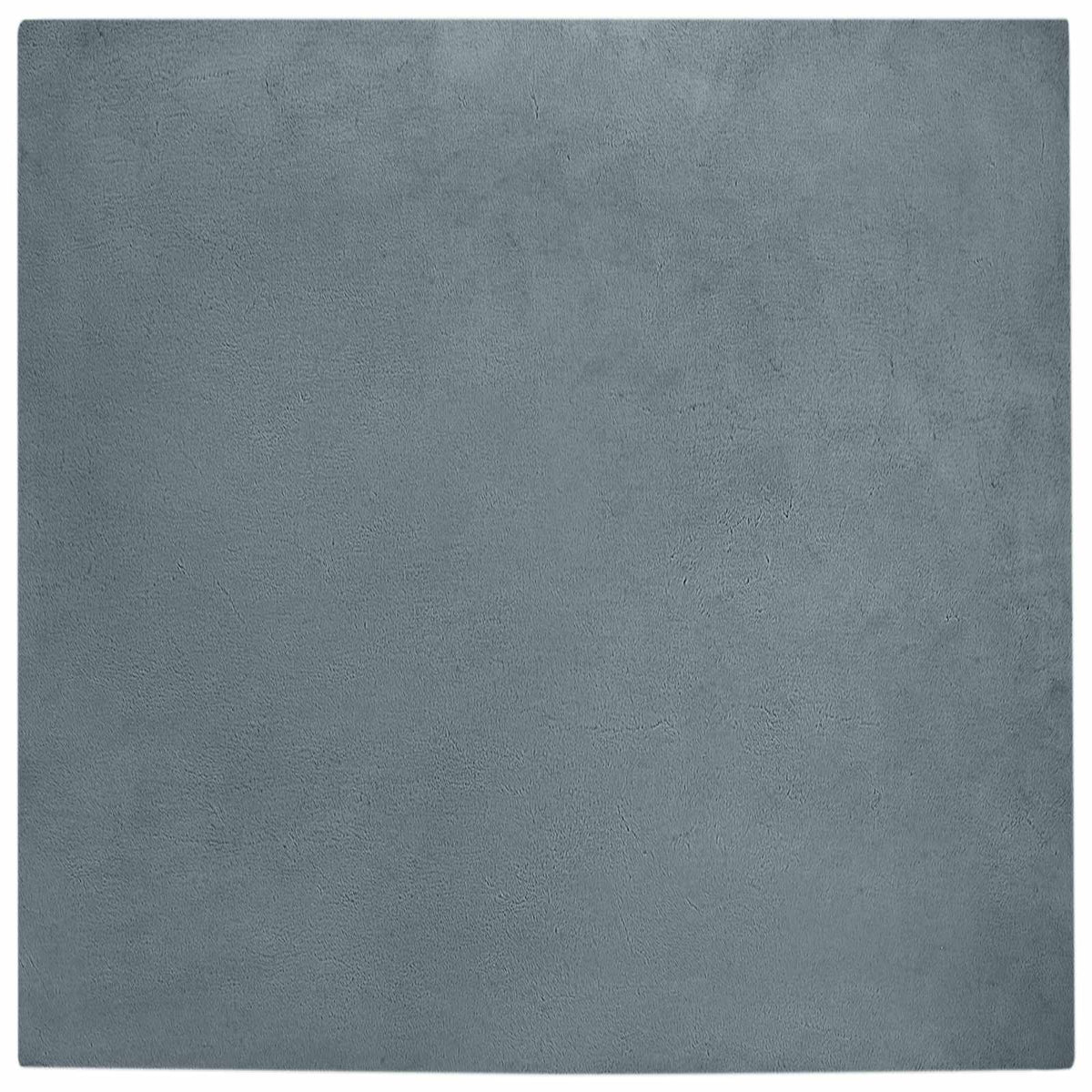 Vidaxl tapis en fausse fourrure de lapin huile anthracite 160 x 160 cm polyester