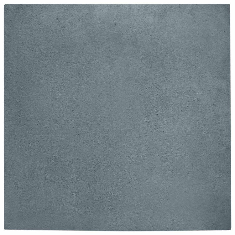 Vidaxl tapis en fausse fourrure de lapin huile anthracite 160 x 160 cm polyester