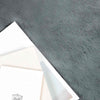 VidaXL tapis en fausse fourrure de lapin huile anthracite 200 x 200 cm polyester