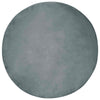 VidaXL tapis en fausse fourrure de lapin huile anthracite ø 80 cm polyester