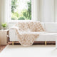 VidaXL couverture en fausse fourrure de lapin olite 4 pcs beige 130 x 150 cm