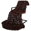 VidaXL couverture en fausse fourrure de lapin huile camel 220 x 240 cm polyester
