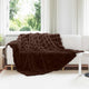 VidaXL couverture en fausse fourrure de lapin olite 4 pcs camel 240 x 270 cm