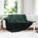 VidaXL couverture en fausse fourrure de lapin olive vert foncé 240 x 270 cm