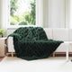 VidaXL couverture en fausse fourrure de lapin olite 4 pcs vert foncé 150 x 220 cm