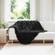 Vidaxx couverture en fausse fourrure de lapin olive noir 130 x 150 cm polyester