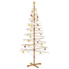 VidaXL sapin de Noël en bois avec bambou standard marron 210 cm