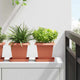 Vidaxx pot de fleur carré 24 pcs rouge brique 16 x 16 x 14 cm
