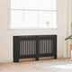 Vidaxxl cache-radiateur 2 pcs noir 152 x 19 x 81,5cm bois d'ingénierie
