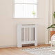 Vidaxxl cache-radiateur 2 pcs blanc 78 x 19 x 81,5cm bois d'ingénierie