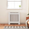 Vidaxxl cache-radiateur 2 pcs blanc 78 x 19 x 81,5cm bois d'ingénierie