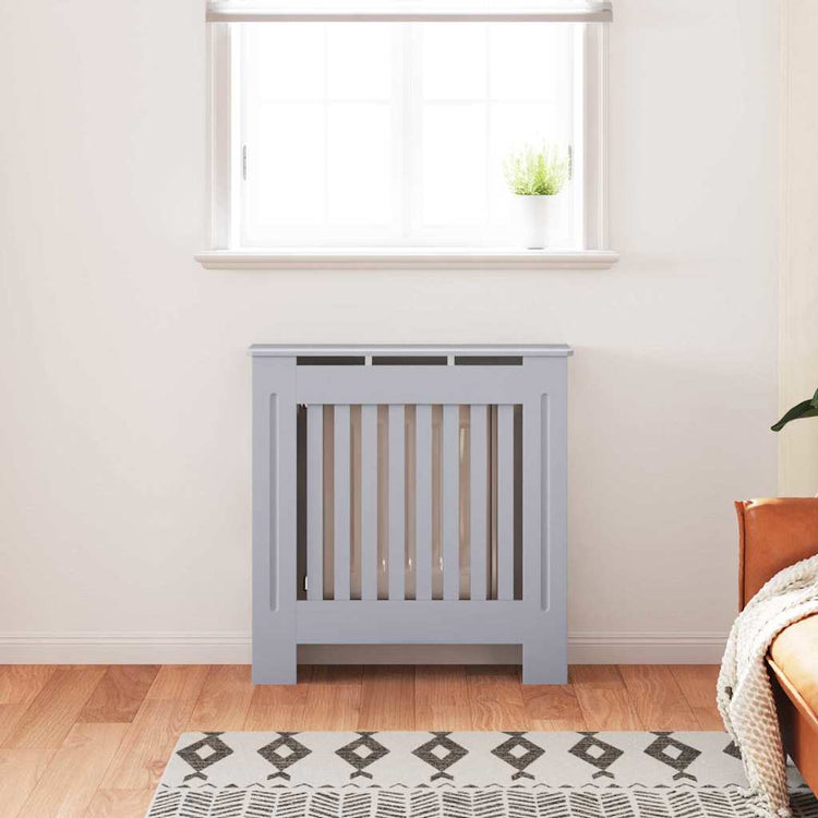 Vidaxx cache radiateur gris 78 x 19 x 81,5cm bois d'ingénierie