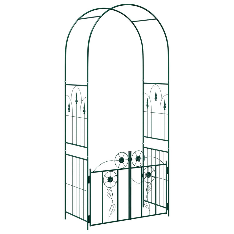 Vidaxxl arche de jardin avec serrure vert 102 x 50 x 218 cm
