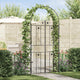 Vidaxl arche de jardin uni noir 115 x 37 x 226 cm