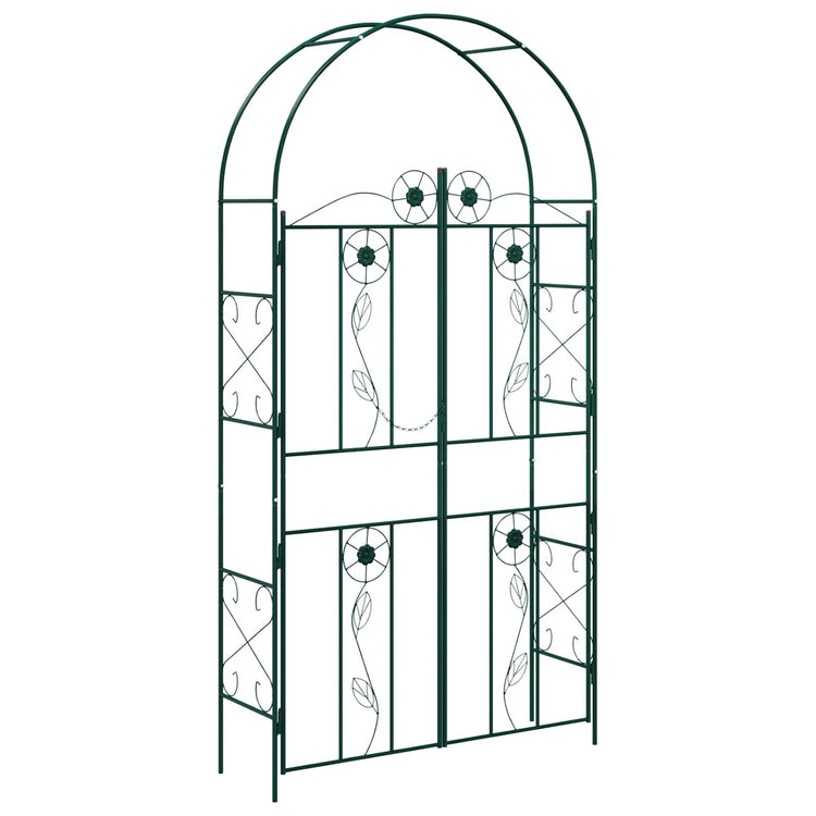 Vidaxl arche de jardin uni vert 115 x 37 x 226 cm