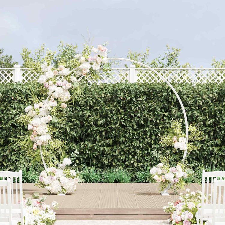 Vidaxx arche de mariage blanc 223 x 45 x 201 cm acier