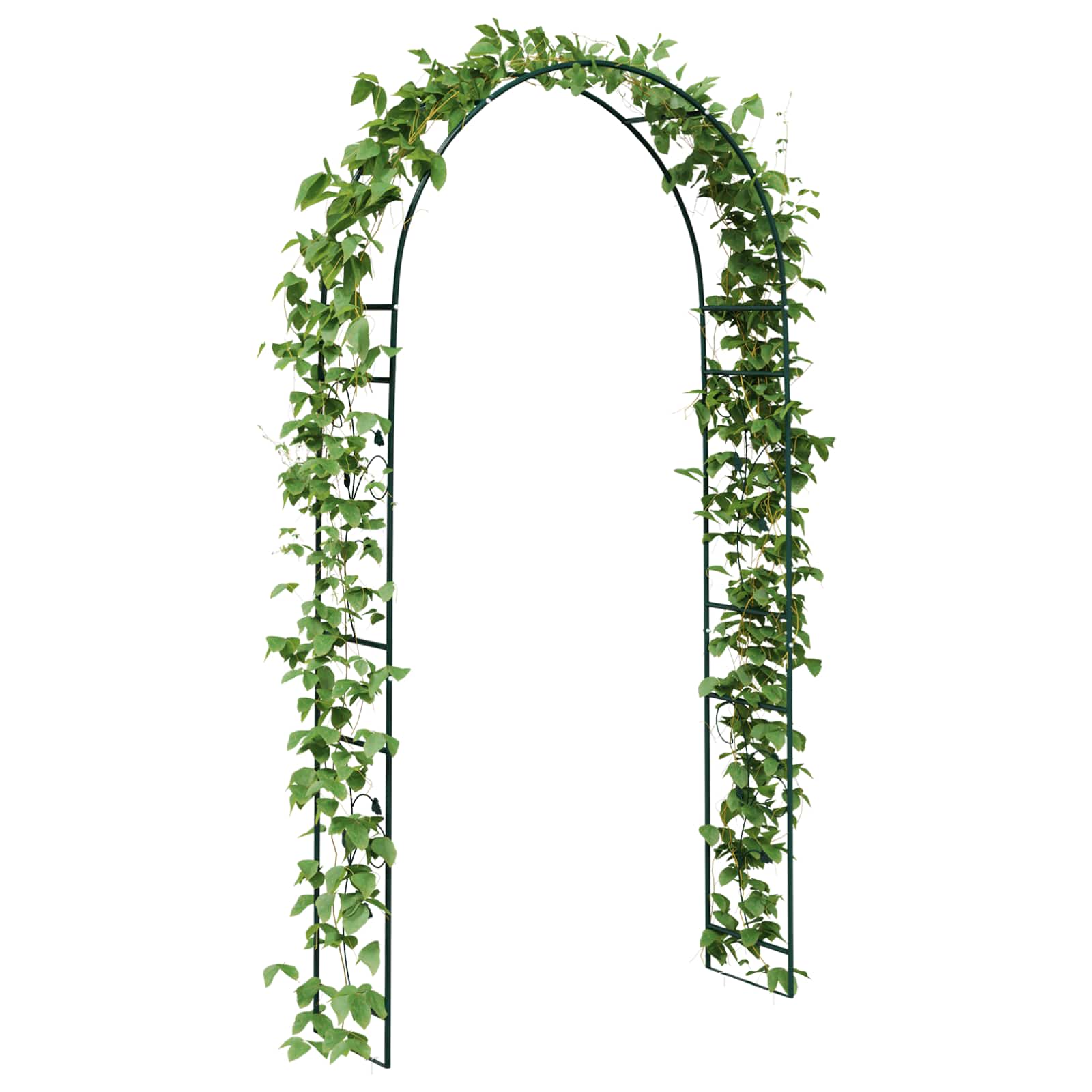 Vidaxxl arche de jardin fleurs vert 115 x 37 x 231 cm