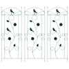 Vidaxl clôture de jardin 3 pcs vert 110 x 40 cm acier