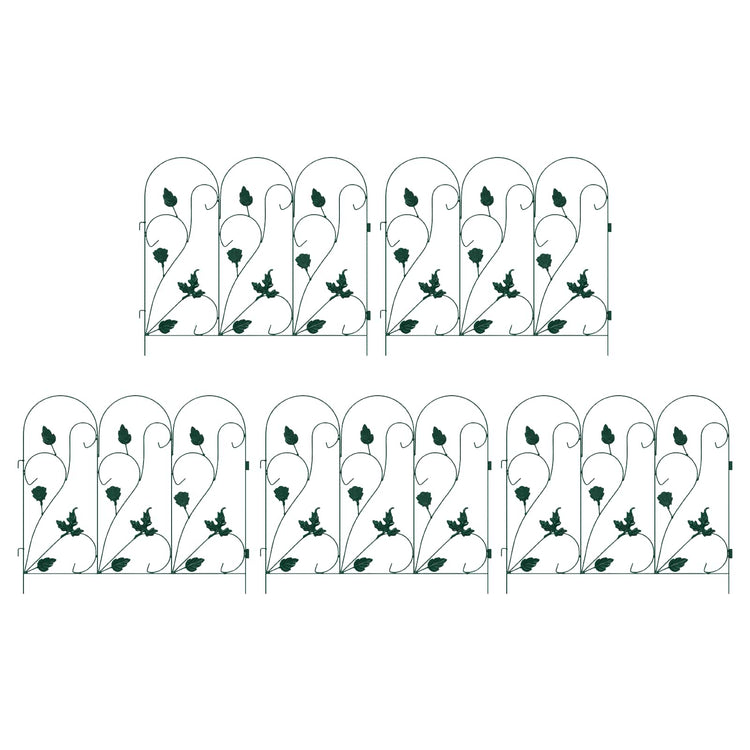 Vidaxl treillis de clôture de jardin vert 307 x 54,5 x 0,3 cm