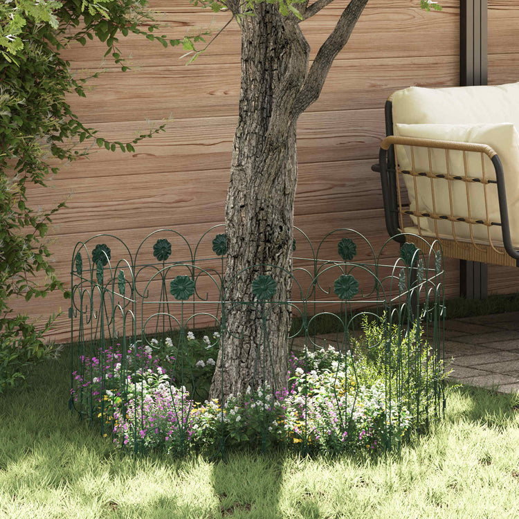 Vidaxl treillis de clôture de jardin vert 305,5 x 55,5 x 0,3 cm