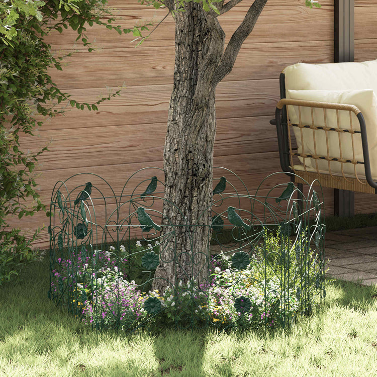 Vidaxl treillis de clôture de jardin vert 308,5 x 54,5 x 0,3 cm