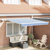 Vidaxx parasol pliable bleu et blanc 350 x 250 cm