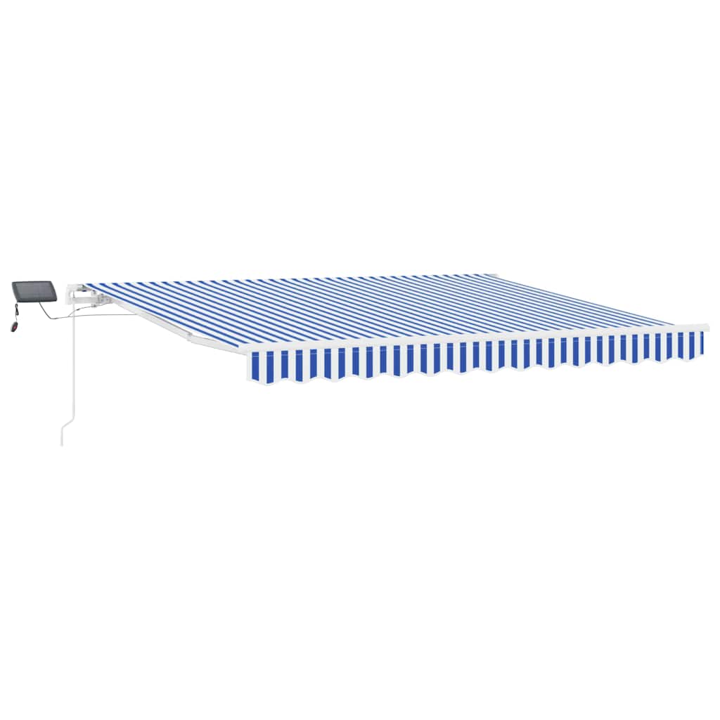 Vidaxx parasol pliable bleu et blanc 350 x 250 cm