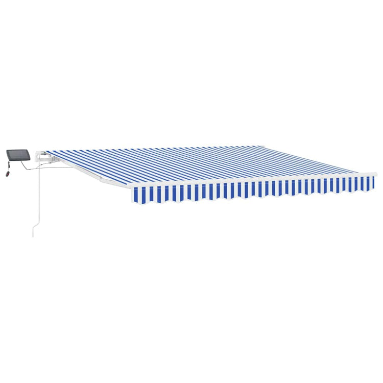 Vidaxx parasol pliable bleu et blanc 350 x 250 cm