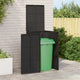 Vidaxx poubelle noir 65 x 80 x 115 cm polyéthylène
