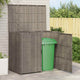 Vidaxx boîte poubelle 2 pcs gris 65 x 80 x 115 cm polyéthylène