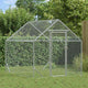 Vidaxx poulailler argent 200x170x177cm acier galvanisé