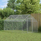 Vidaxx poulailler argent 400x170x177cm acier galvanisé