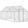 Vidaxx poulailler argent 400x170x177cm acier galvanisé