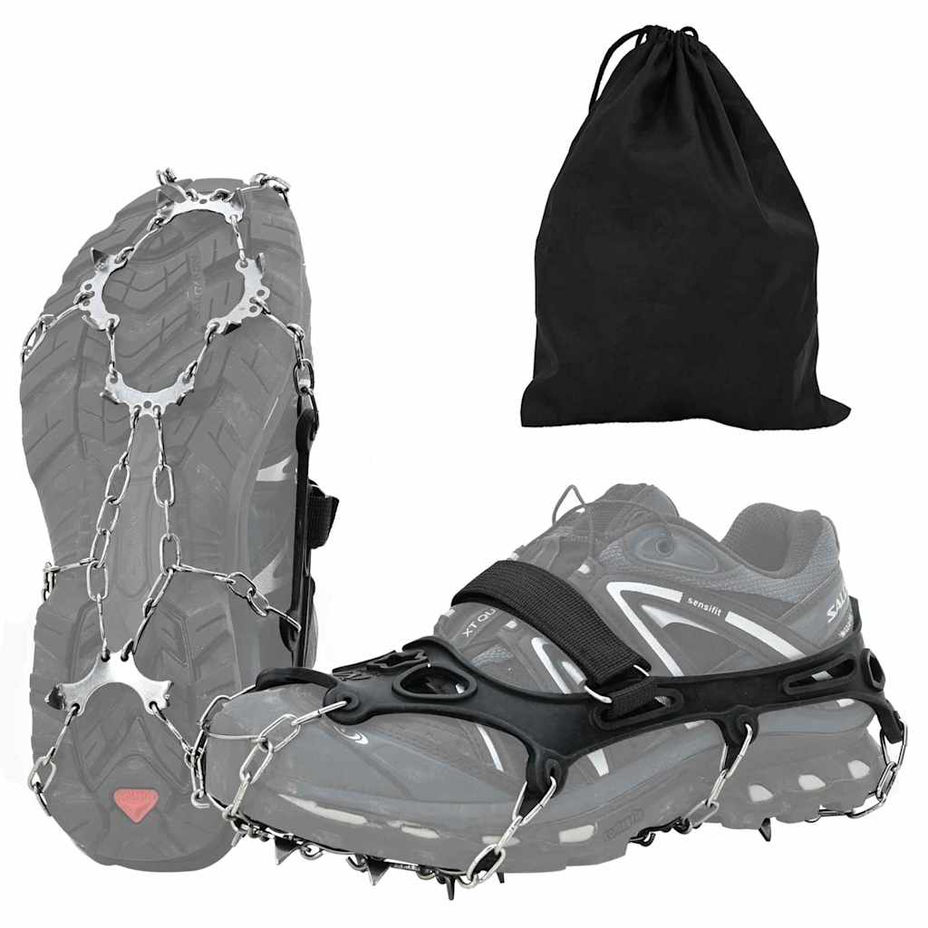 Vidaxl pinces à glace pour chaussures noir s