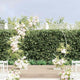 VidaXL bord de mariage blanc 220 x 45 x 200 cm acier