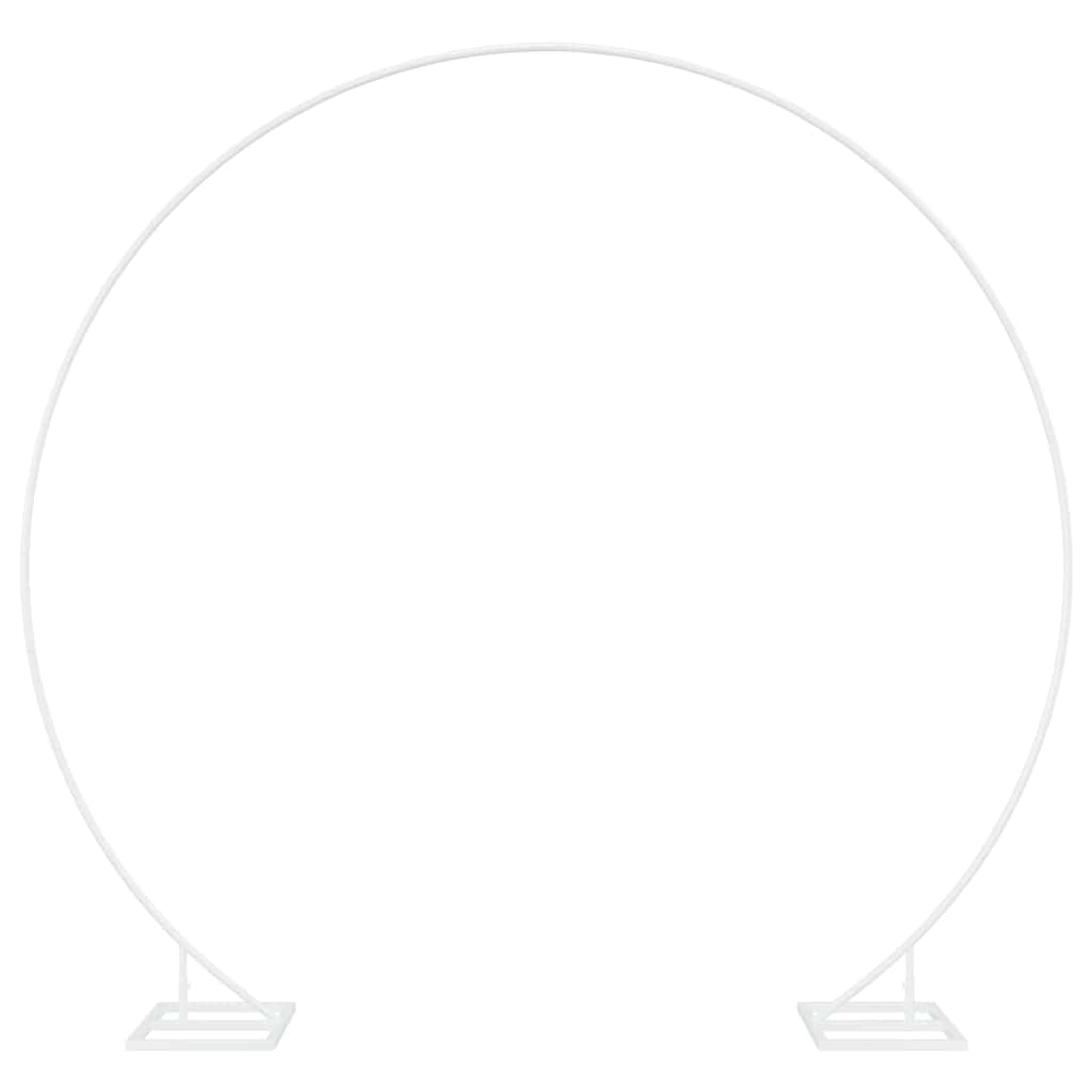 VidaXL bord de mariage blanc 220 x 45 x 200 cm acier