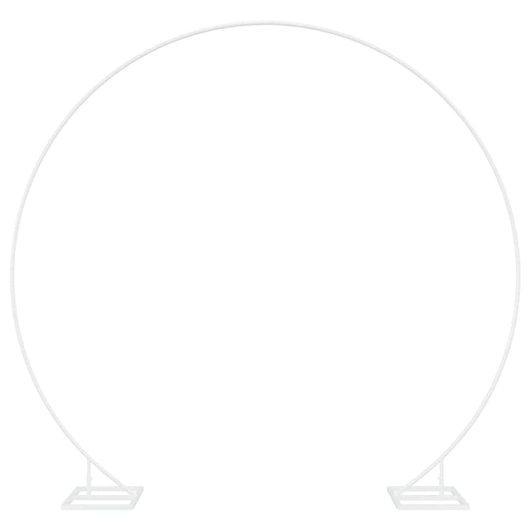 VidaXL bord de mariage blanc 220 x 45 x 200 cm acier