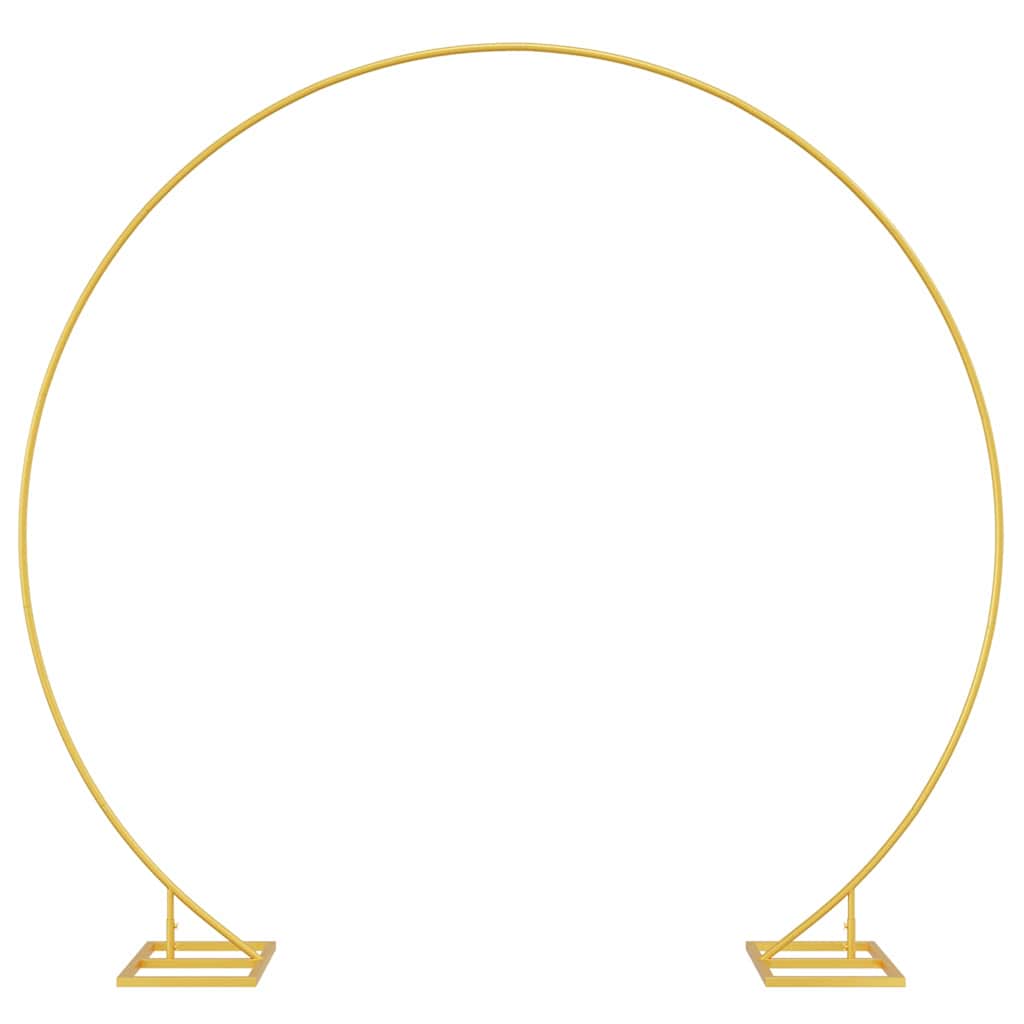 VidaXL bordure de mariage or 220 x 45 x 200 cm acier