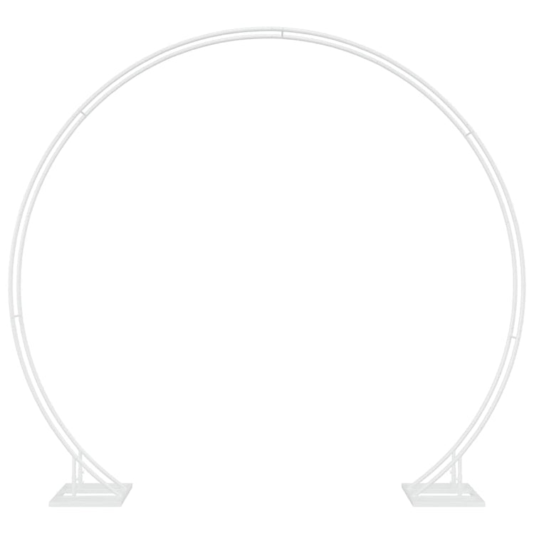 VidaXL bord de mariage blanc 220 x 45 x 200 cm acier