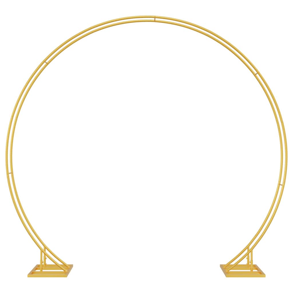 VidaXL bordure de mariage or 220 x 45 x 200 cm acier