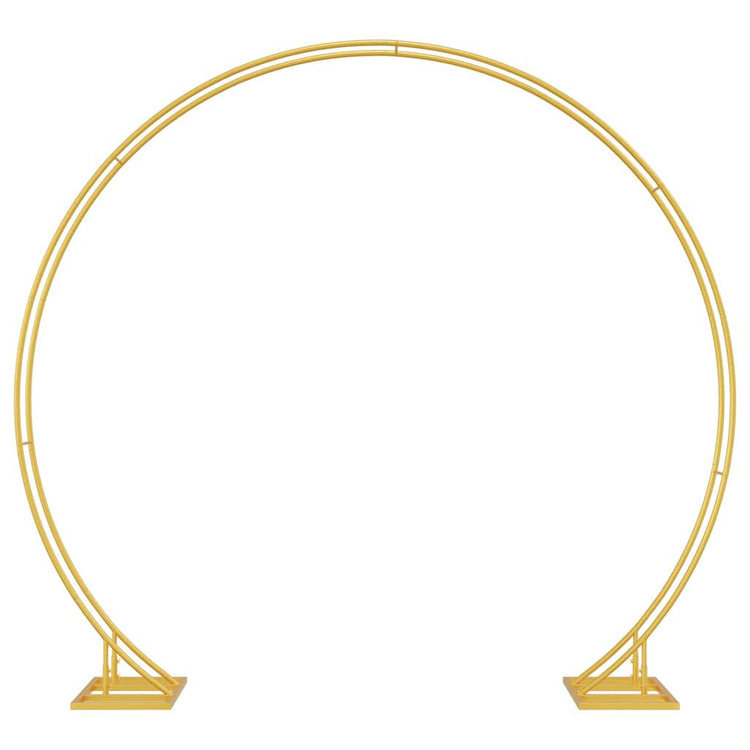 VidaXL bordure de mariage or 220 x 45 x 200 cm acier