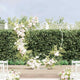 VidaXL bord de mariage blanc 195 x 35 x 211 cm acier